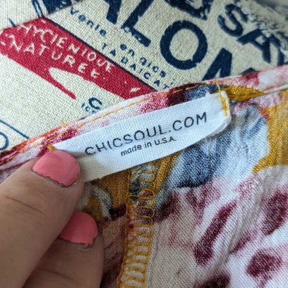 Floral open front top - Picture 6 of 6